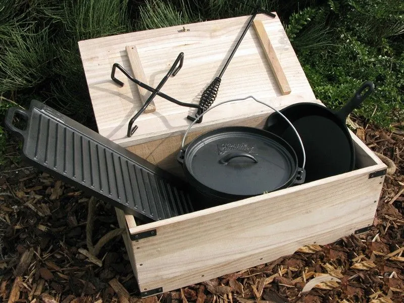 Pre-Seasoned Cast Iron Camping Cookware Sets