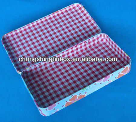 rectangular biscuit tin box packaging tin box