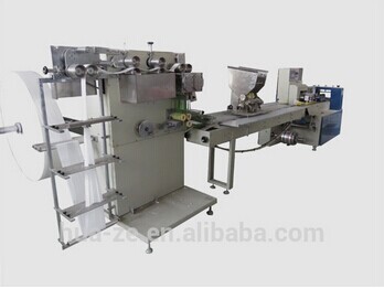 Single wet wipe packaging machine