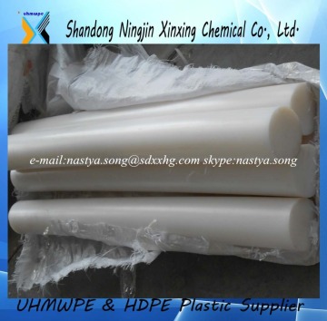 white engineering uhmwpe rods/wear resistant uhmwpe rod manufacturer