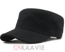 black plain blank military army hat cap with custom logo