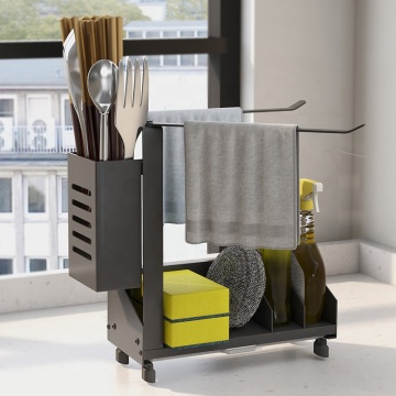 Corner Wall Kitchen Plate Rack - Wall Mounted Storage Solution