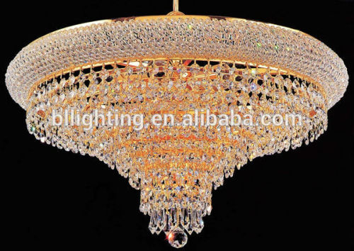 Semi flush mount chandelier with asfour crystal