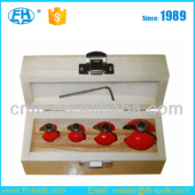 4pcs wooden case packing Woodworking Cove Bit set for Router Bit Set