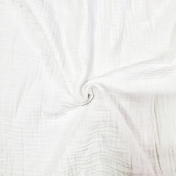 Tela de algodón de la capa de doble capa teñida plana para bebé