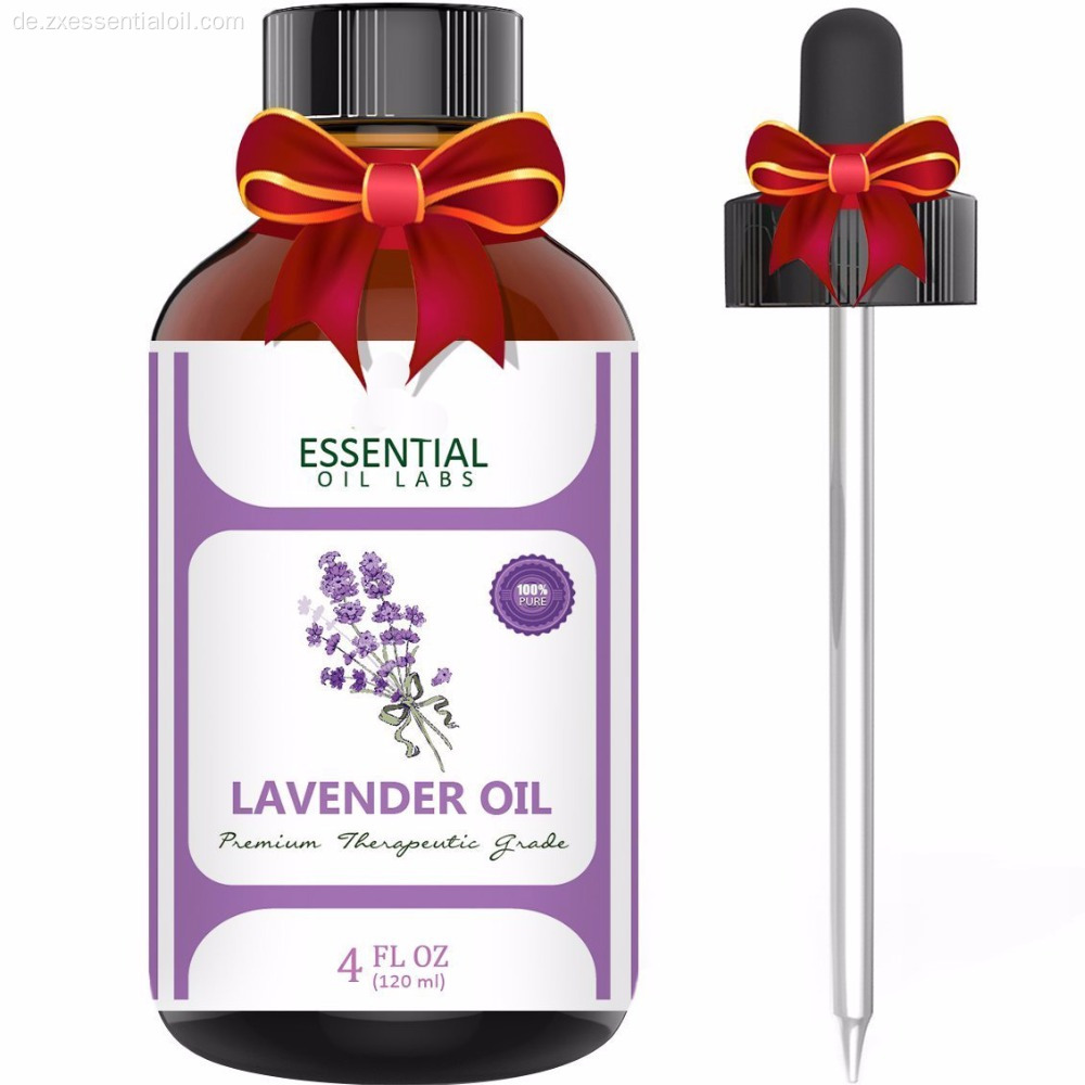 Fertigen Sie Logo-Aromatherapie-Lavendel-wesentliches Öl besonders an