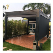 Self-Supporting Motorized Bioclimatic Aluminum Pergola with Automatic Louvers