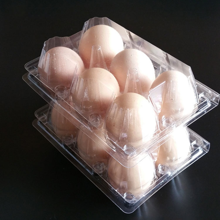 Plateau d'oeufs de poulet blister en plastique pliable