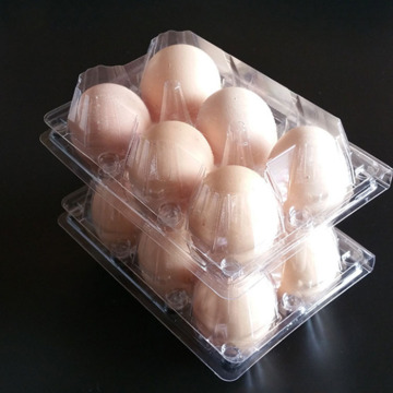 Foldable plastic blister chicken egg tray