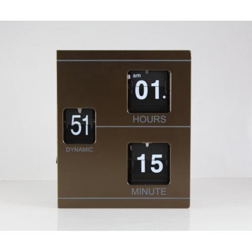 Metallbuchform Flip Clock