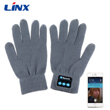 Touch Screen Knit Bluetooth Gloves Headset for Smartphone