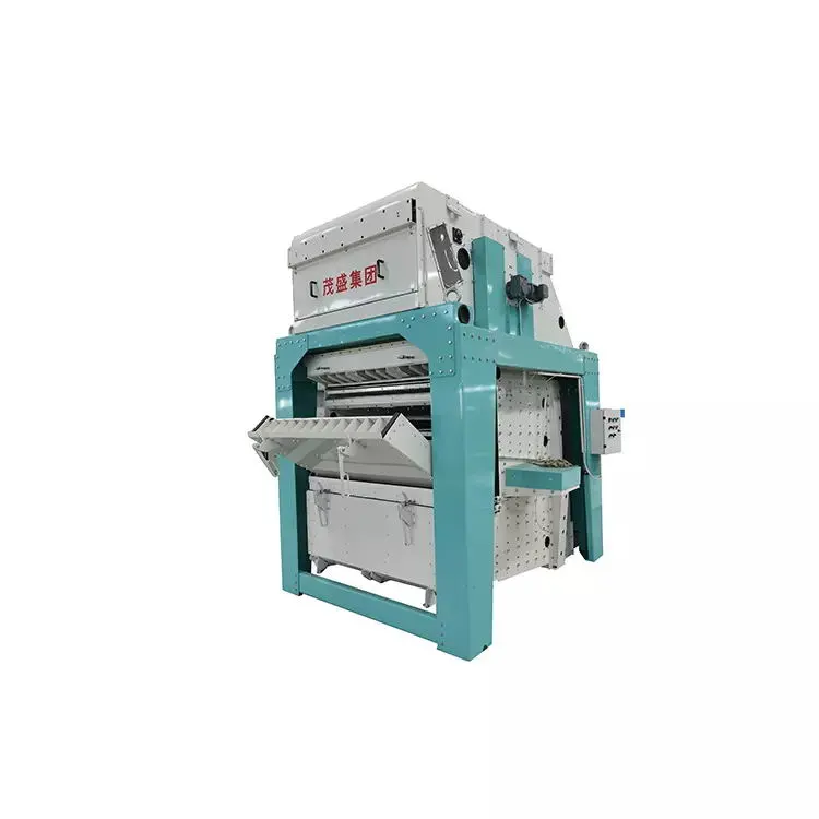 High Efficient Remove Large and Small Impurities Rotary Vibrating Screen Seed Cleaning Machine