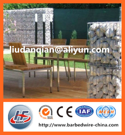 1mx0.5mx0.5m heavy duty galvanized welded gabion box for garden furniture (manufacture)