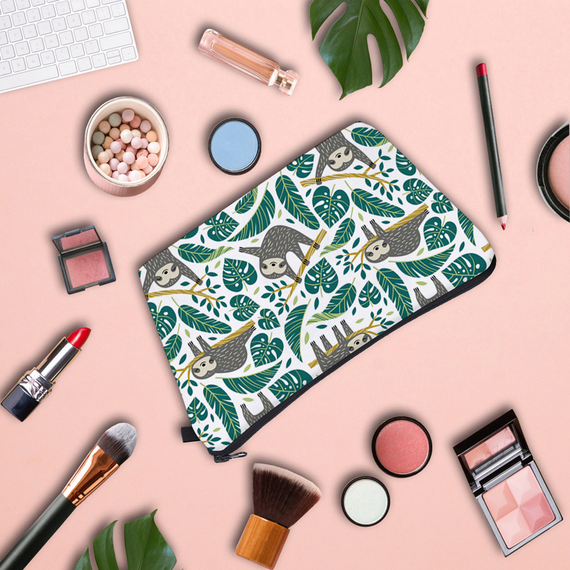 2022 Adorable Roomy Beauty Makeup Bags Travel Waterproof Toiletry Bag Accessories Organizer Gifts Sloth Cosmetic Bag