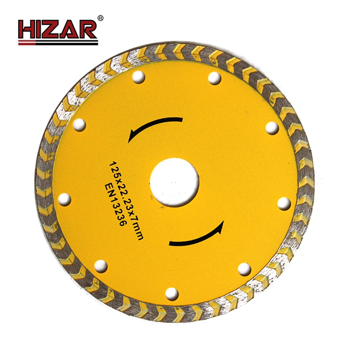 HIZAR HDZX Super Thin X shape 105/115/125mm Diamond Porcelain saw balde for cutting tiles China diamond tools