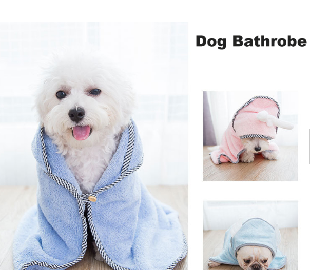 Hooded Dog Bathrobe