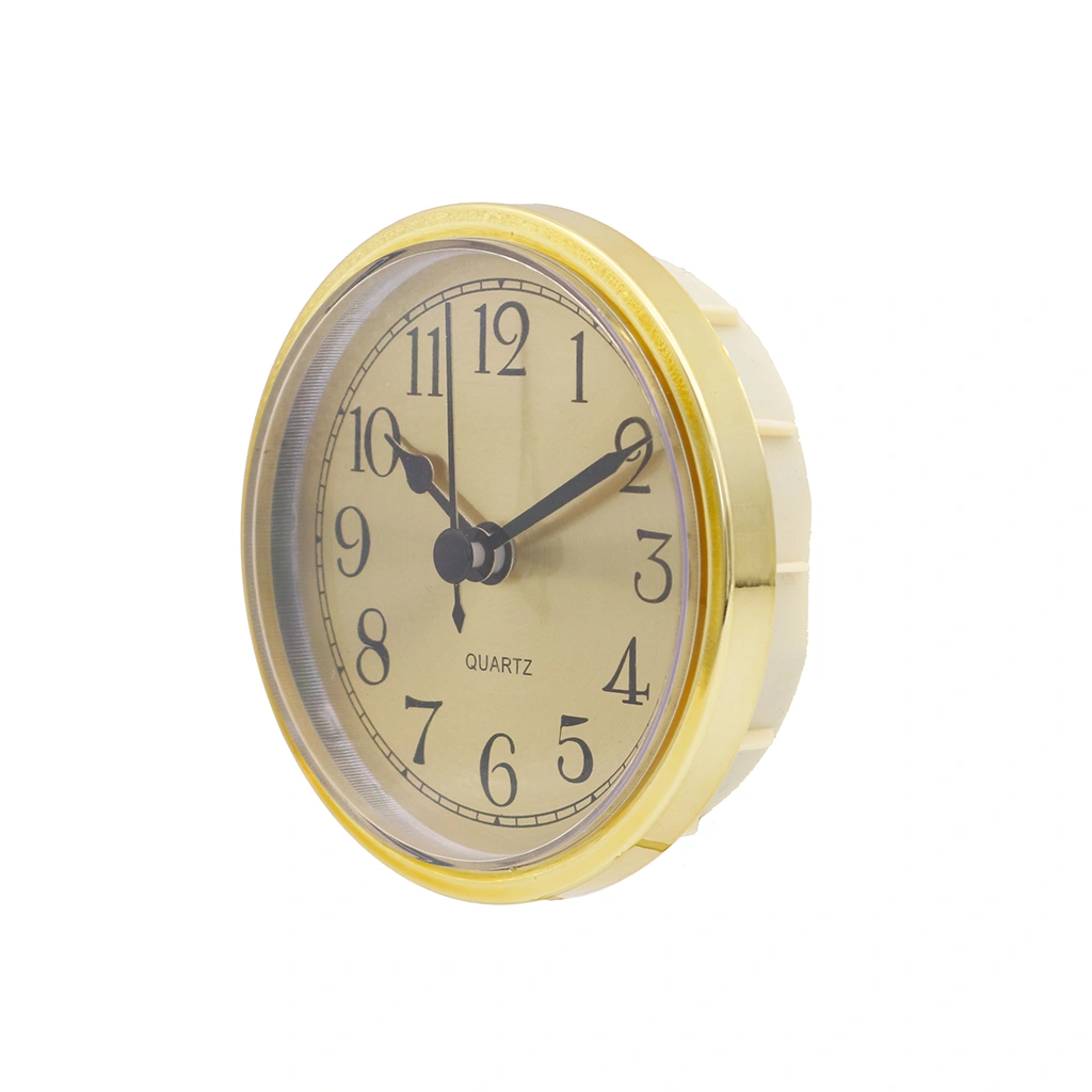 90mm Gold Plastic Clock Inserts