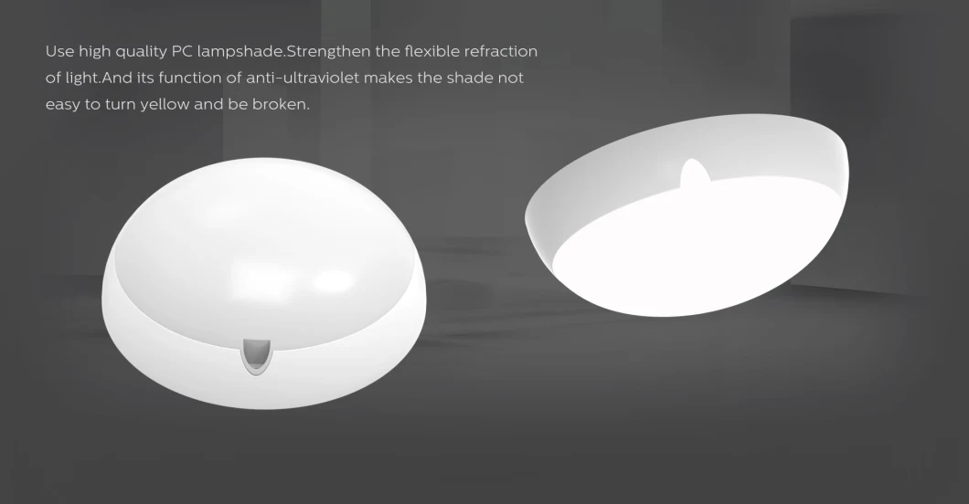 Ik10 Strong Body 110lm/W Round Ceiling Lamp for Corridor