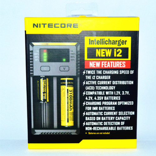 Nitecore New I2 Battery Charger for 18650