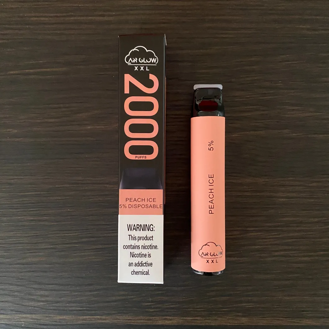 Shenzhen Factory Low MOQ Acceptable 2000 Puffs Air Glow XXL Disposable E Cigarette