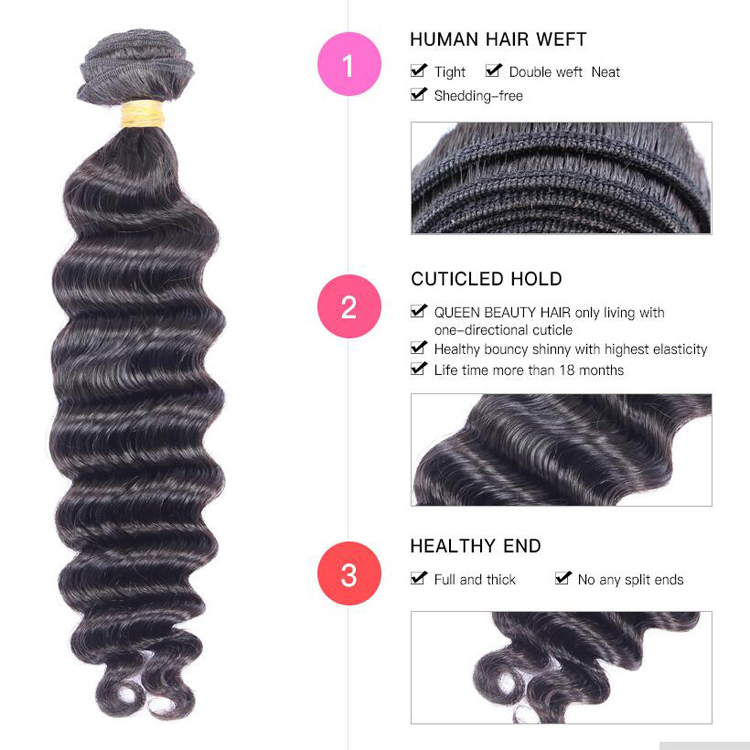 Factory Wholesale Cuticle Aligned Peruvian Loose Deep Wave Virgin Hair Bundles With Closure Cheap Hair Bundles