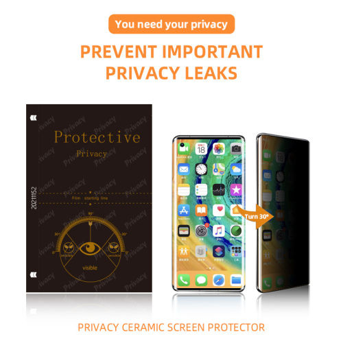 필름 절단기의 전화 개인 정보 보호 화면 보호기