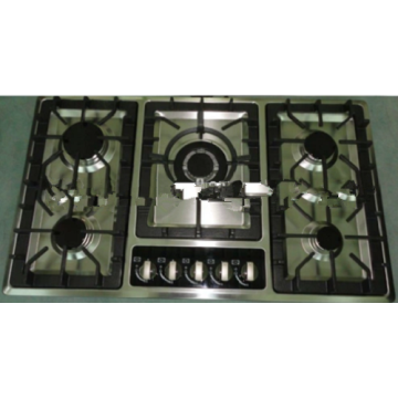 5 Burners Stainless Steel Home Natural Gas Hob