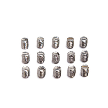 Slotted set acrew Metric slotted set screws flat point