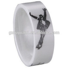 Laser Michael Jackson pattern of ceramic ring