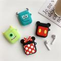 Cartoon Design per Airpod Cover con custodia protettiva portatile in silicone a catena