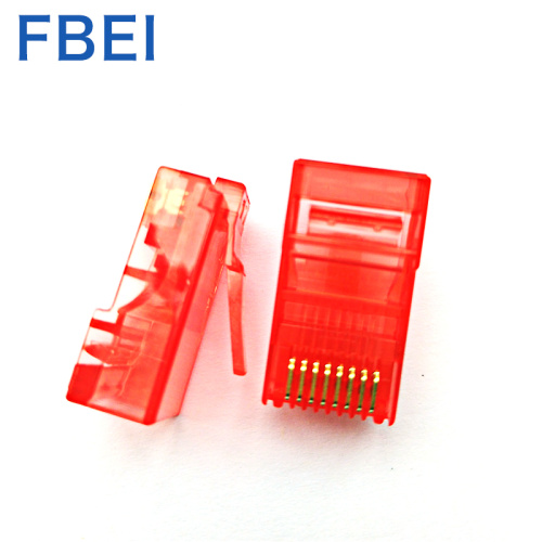 Rote Farbe RJ45 Cat5e-Anschluss 8P8C-Anschluss