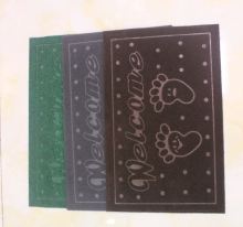 High quality cut pile welcome door mat