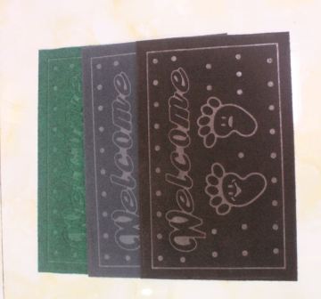 High quality cut pile welcome door mat