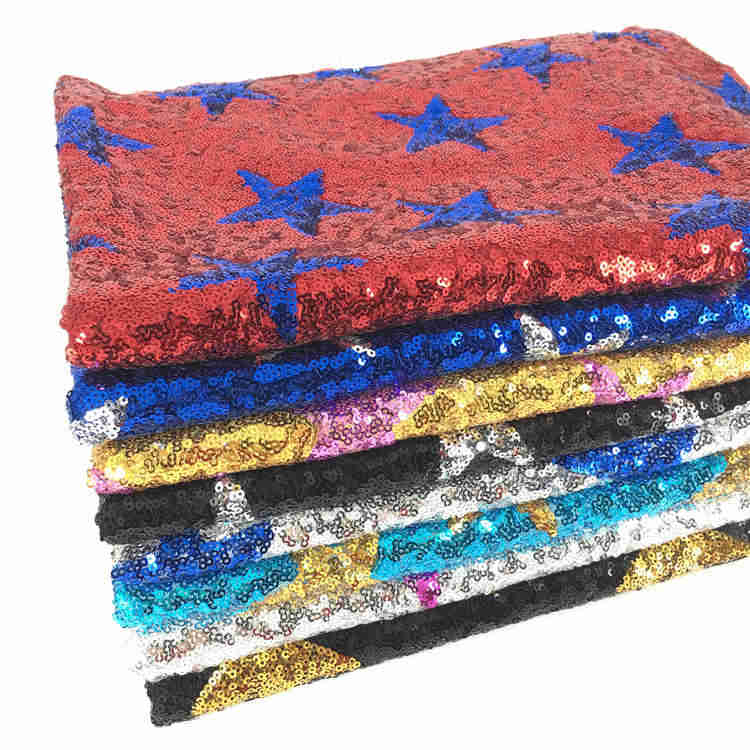 wholesale The New lace Matte Lace Gradient Transparent 3mm sequin fabric