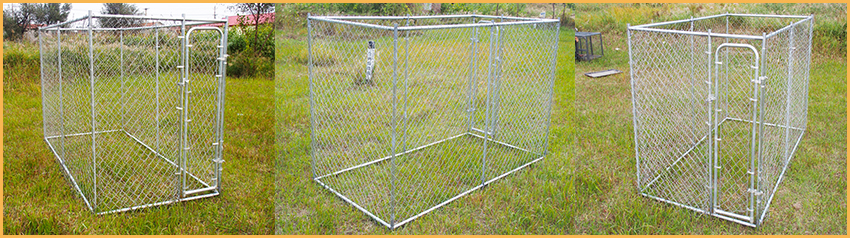 chain link dog kennel