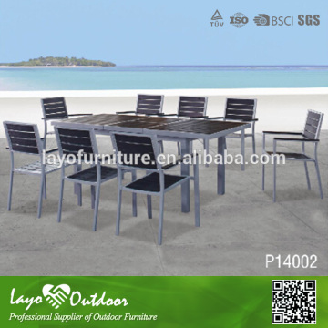 Professional Furniture Manufactory aluminum / steel & fabric material cast aluminum patio dining sets