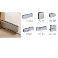 Slotted glass door patch fitting