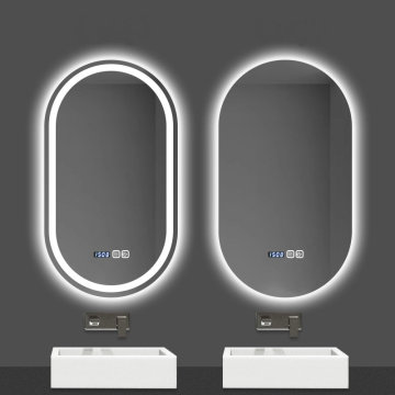 Luxury Oval Villa Hotel Smart LED Bathroom Mirrors