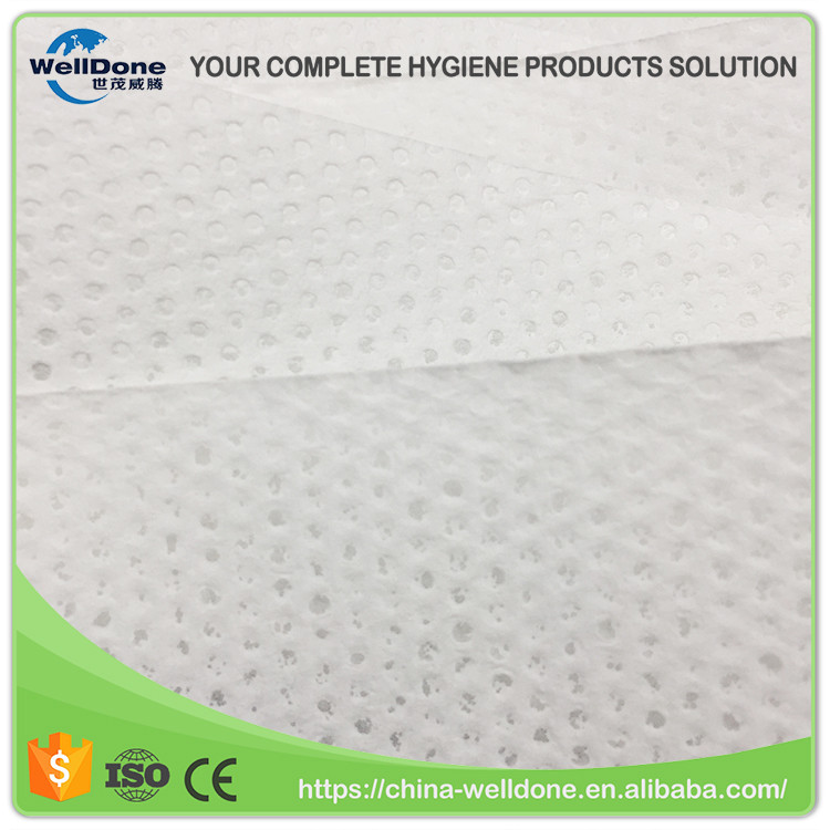 Rapid absorption embossed airlaid paper , airlaid paper for sanitary pad