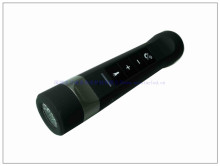 LED Aluminum Flashlight with Bluetooth Speakers