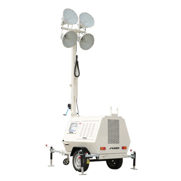 เครื่องยนต์ดีเซล 10kW Light Tower Treater ประเภท 9m