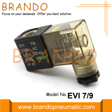 Solenoid Coil EVI 7/9 220VAC 5.5VA 100% ED IP65