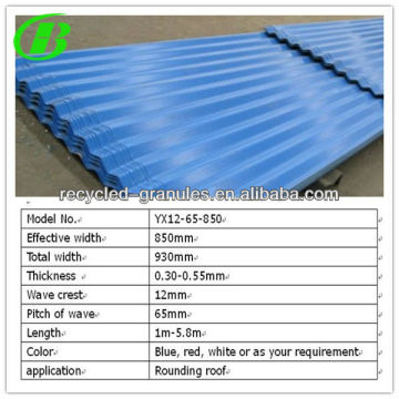 cold rolled corrugated steel roof decking sheet