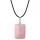 Collier pendentif en pierre de pierre précieux rectangle 30x40 mm pour les hommes