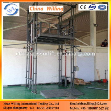 Guide rail electric chain lift