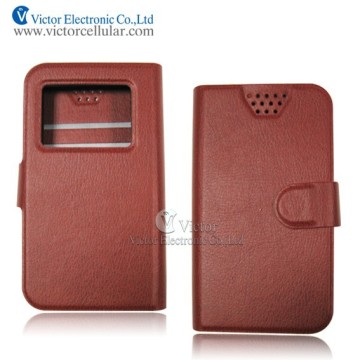 universal leather case for smart mobile phone wallet leather case universal size