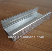 metal C stud for dry wall partitioning system with gypsum board