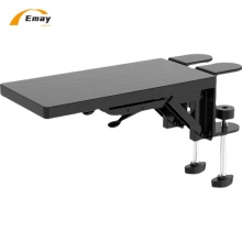Foldable Armrest Desk Clamp with Wooden Board Hand Support
