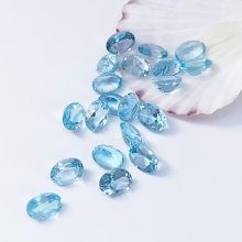 Natural Sky Blue Topaz Oval Stone High Quality