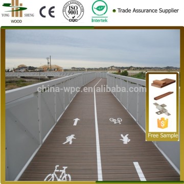 Eco friendly outdoor wpc flooring or hollow wpc flooring